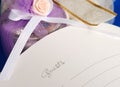 Wedding guest book Royalty Free Stock Photo