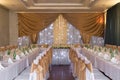 Wedding hall with decoration