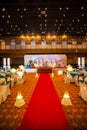 Wedding hall decoration Royalty Free Stock Photo