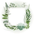 Wedding herbal frame