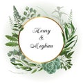 Wedding herbal frame