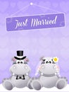 Wedding of hippos Royalty Free Stock Photo