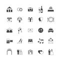 Wedding icon set. Vector illustration, flat style. Royalty Free Stock Photo