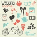 Wedding icon set