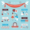 Wedding Infographics Set