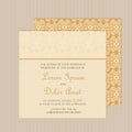 Wedding invitation or announcement card Royalty Free Stock Photo