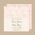 Wedding invitation or announcement card Royalty Free Stock Photo