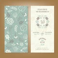 Wedding invitation or announcement card Royalty Free Stock Photo