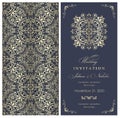 Wedding Invitation with baroque pattern