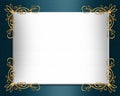 Wedding invitation border Elegant satin Royalty Free Stock Photo