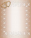 Wedding Invitation Border Satin Royalty Free Stock Photo