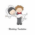 Wedding invitation card Royalty Free Stock Photo
