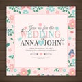 Wedding invitation card Royalty Free Stock Photo