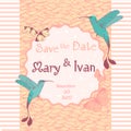 Wedding invitation card editable with background