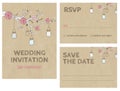 Wedding Invitation Card Invitation with jars