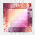 Wedding invitation card templates, Colorful background