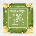 Wedding invitation card templates, Flower rose blossom seamless Royalty Free Stock Photo