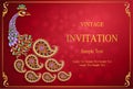 Wedding Invitation card templates . Royalty Free Stock Photo