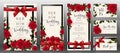 Wedding Invitation card templates . Royalty Free Stock Photo