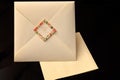 Wedding invitation with envelop