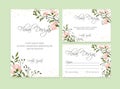 Floral invite card Design . eps 10