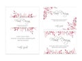 Floral invite card Design . eps 10