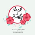 Wedding Invitation, floral invite card Design