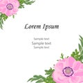 Wedding invitation, greeting birthday.Floral design invitation c Royalty Free Stock Photo