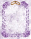 Wedding Invitation Lavender Flowers Royalty Free Stock Photo