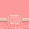 Pink wedding invitation