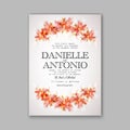 Wedding invitation template