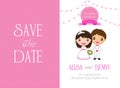 Wedding Invitation Template card Cartoon