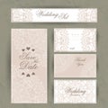 Wedding invitation, thank you card, save the date cards. RSVP card Royalty Free Stock Photo