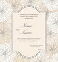 Wedding invitation vintage cards