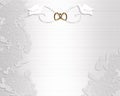 Wedding Invitation white doves Royalty Free Stock Photo