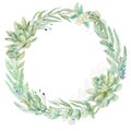 Wedding invitation wreath