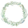 Wedding invitation wreath