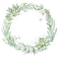 Wedding invitation wreath