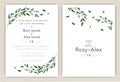 Wedding Invitations save the date card design with elegant garden anemone