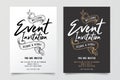 Wedding invitations and save date cards with typography are very cool and bring up sketch ornaments. Antique Victorian frame and d