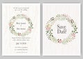 Wedding invite, invitation, save the date card design with elegant lavender garden anemone