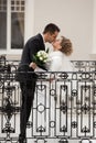 Wedding kiss Royalty Free Stock Photo