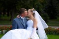 Wedding kiss Royalty Free Stock Photo