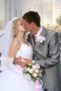 Wedding kiss Royalty Free Stock Photo