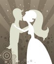 Wedding Kiss Silhouette