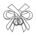 Wedding Knot Bow Royalty Free Stock Photo