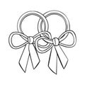 Wedding Knot Bow Royalty Free Stock Photo