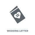 wedding Letter icon from Wedding and love collection.