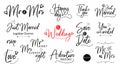 Wedding lettering set