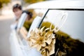 Wedding limousine decoration
